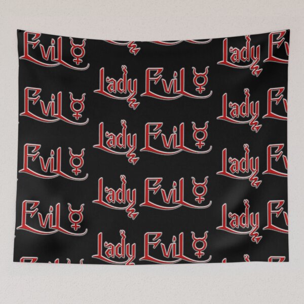 Item preview, Lady Evil Horned Sign designed and sold by The Tinfoil Mafia .
