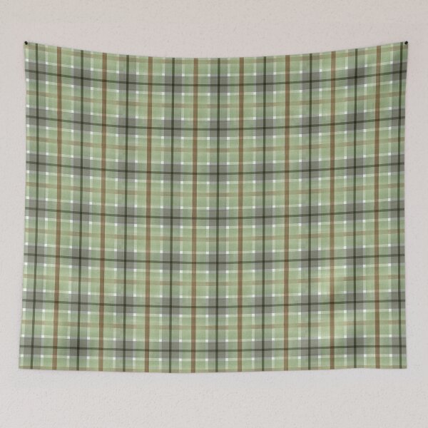 Item preview, Green and Brown watercolor plaid designed and sold by Daily Miracles.