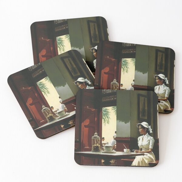 Item preview, Oriental cafe art, South-east Asia vibe designed and sold by Lonesomefolk.