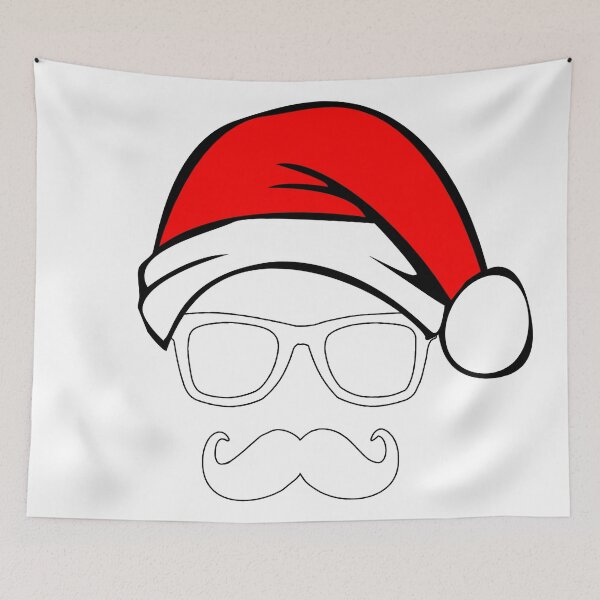 Item preview, Santa #Geek #Mustache #Unique #Christmas designed and sold by aariv.
