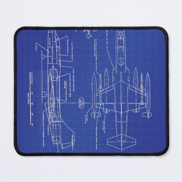Item preview, F-104 and AIM-7 Sparrow Blueprint A3 designed and sold by Aiden's Wares.