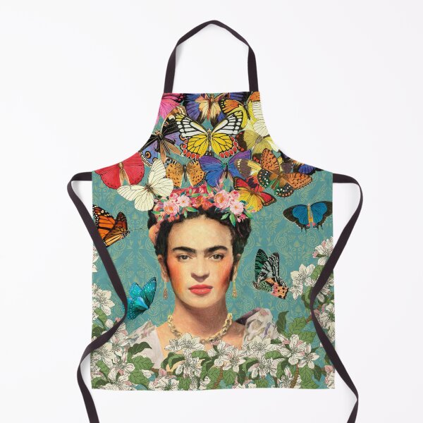 Item preview, Frida Kahlo Butterflies Teal designed and sold by Muycote.