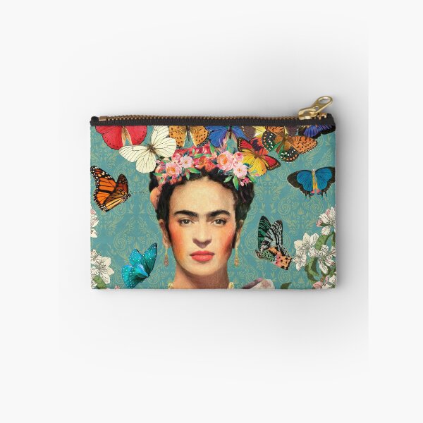 Item preview, Frida Kahlo Butterflies Teal designed and sold by Muycote.