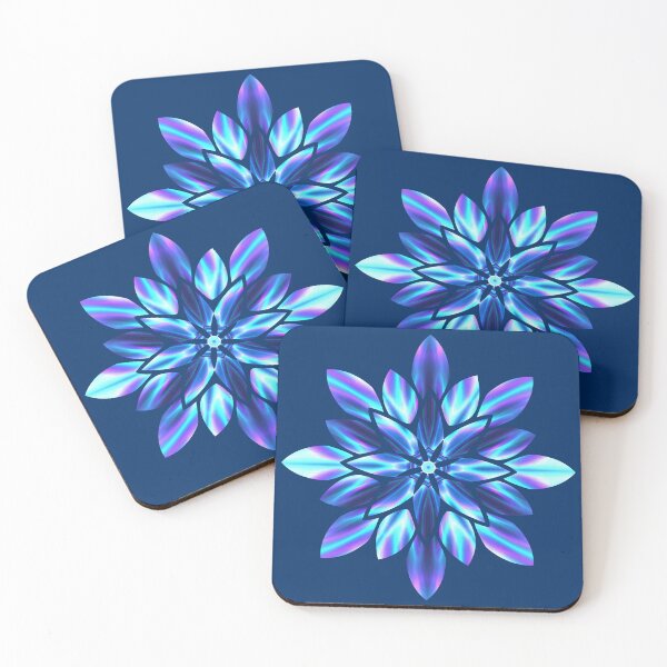 Item preview, Turquoise Flower Bloom designed and sold by KiwiArtistDK.