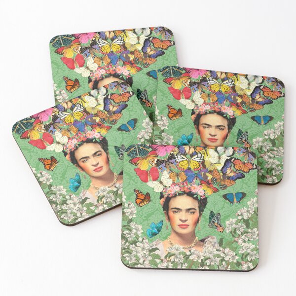 Item preview, Frida Kahlo Green Butterflies designed and sold by Muycote.
