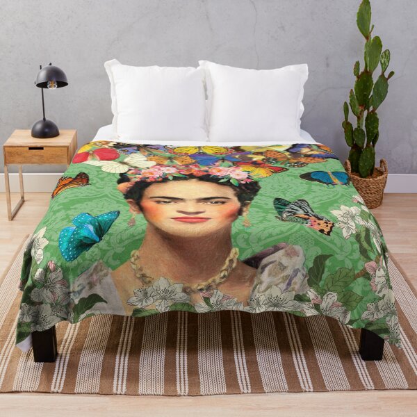 Item preview, Frida Kahlo Green Butterflies designed and sold by Muycote.