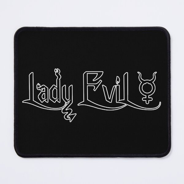 Item preview, Lady Evil horned Sign designed and sold by The Tinfoil Mafia .
