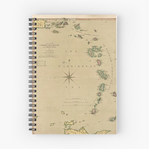 Item preview, Map of the Caribbee, Granadilles & Virgin Isles (1789) designed and sold by allhistory.