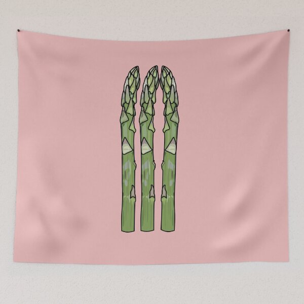 Item preview, Asparagus cartoon illustration designed and sold by Misscartoon.