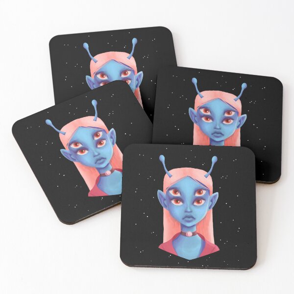 Item preview, Four Eyes Alien Optical Illusion designed and sold by PaperRain.