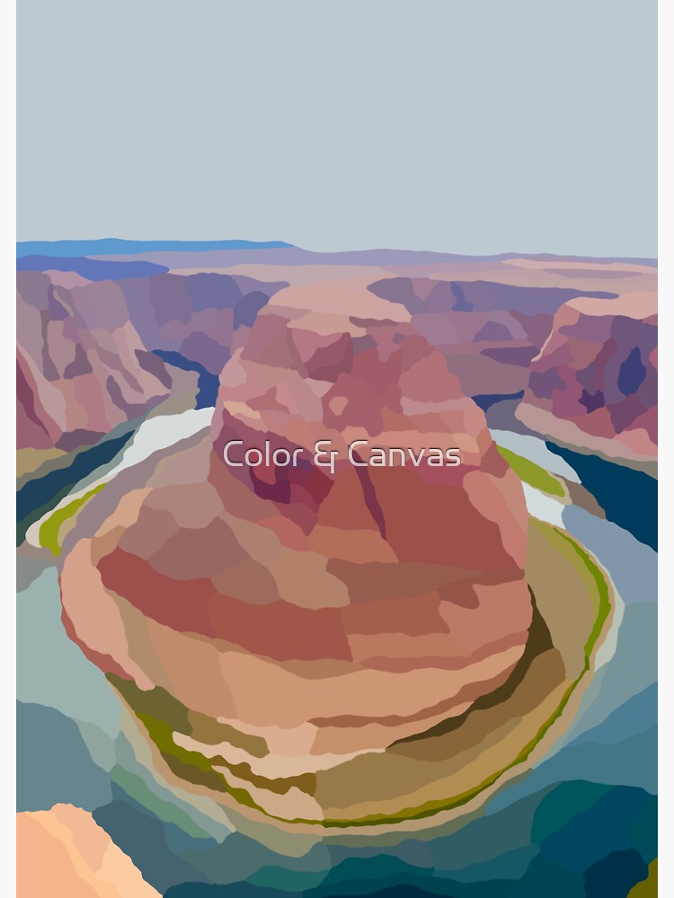 Thumbnail 3 of 3, Sticker, Horseshoe Bend designed and sold by mltuck.