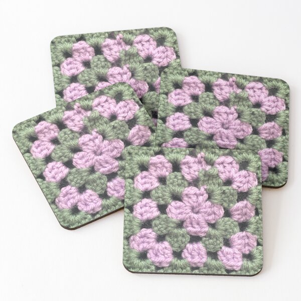 Item preview, Eucalyptus and lavender granny square designed and sold by Phoebew03.