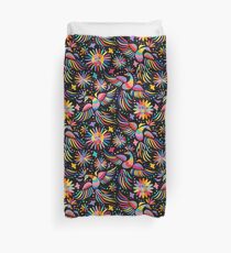 Mexican embroidery seamless pattern Duvet Cover