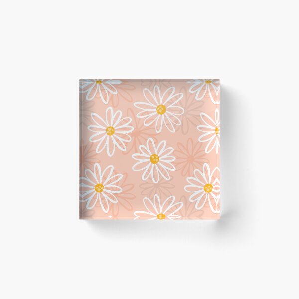 Artikelvorschau, Daisy Blossoms Pattern - Peach entworfen und verkauft von RahimaUmmi.