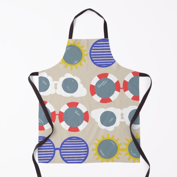 Item preview, Cool beachy sunshades in blue, red, and yellow on sand designed and sold by katerosestudios.