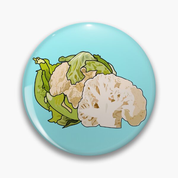 Item preview, Cauliflower cartoon illustration designed and sold by Misscartoon.