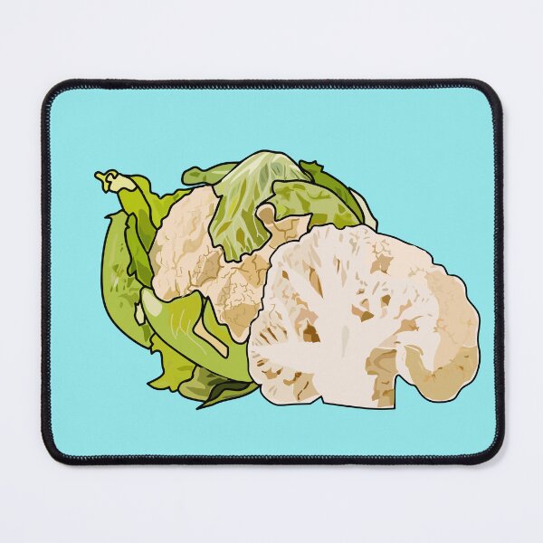 Item preview, Cauliflower cartoon illustration designed and sold by Misscartoon.