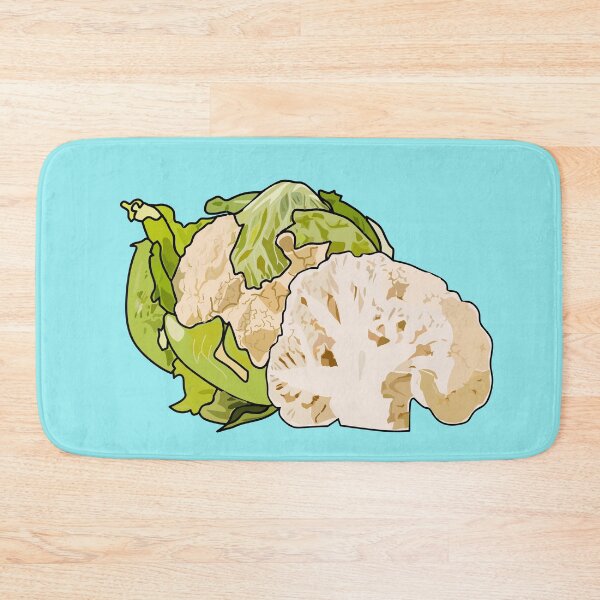 Item preview, Cauliflower cartoon illustration designed and sold by Misscartoon.