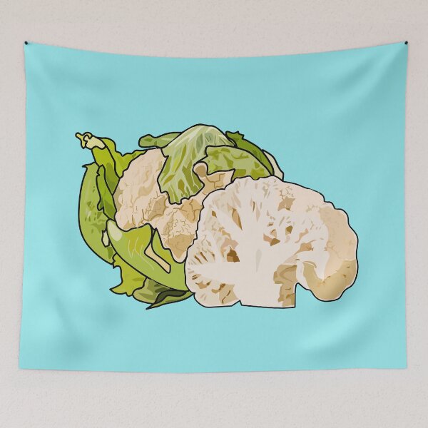 Item preview, Cauliflower cartoon illustration designed and sold by Misscartoon.