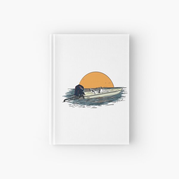 Shipyard Project Old Fishing Boat Hardcover Journal for Sale by