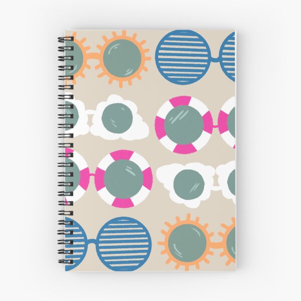 Item preview, Cool beachy sunshades in blue, pink, and tangerine on sand designed and sold by katerosestudios.