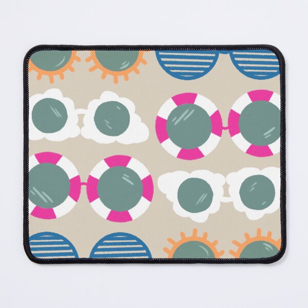 Item preview, Cool beachy sunshades in blue, pink, and tangerine on sand designed and sold by katerosestudios.