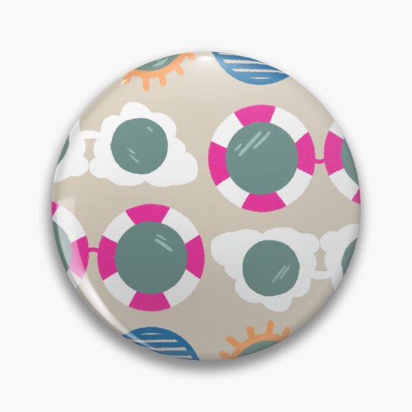 Item preview, Cool beachy sunshades in blue, pink, and tangerine on sand designed and sold by katerosestudios.