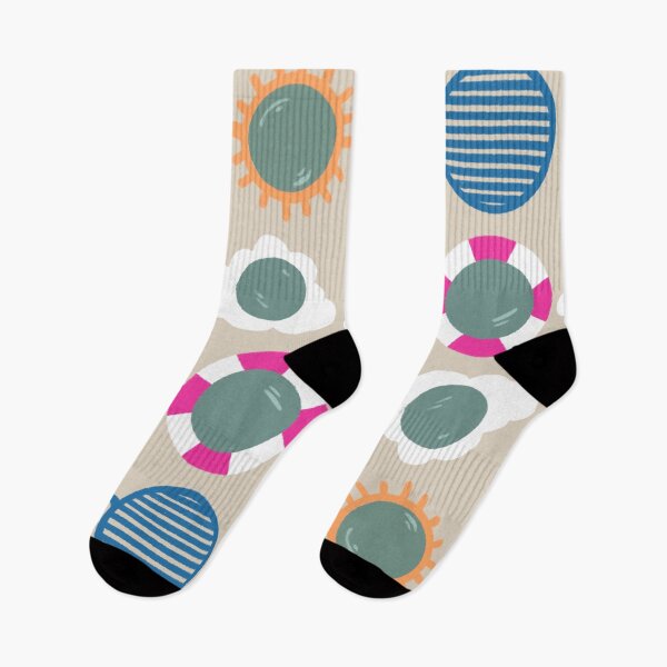 Item preview, Cool beachy sunshades in blue, pink, and tangerine on sand designed and sold by katerosestudios.