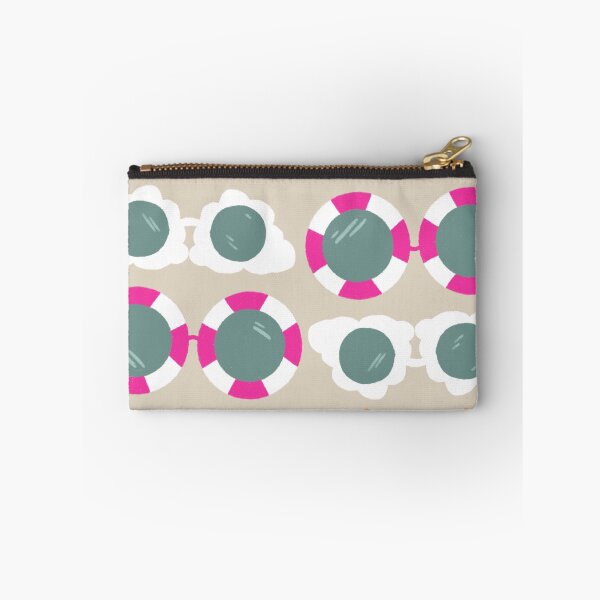 Item preview, Cool beachy sunshades in blue, pink, and tangerine on sand designed and sold by katerosestudios.