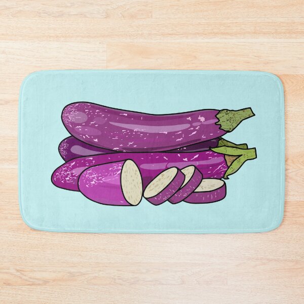 Item preview, Eggplant cartoon illustration designed and sold by Misscartoon.