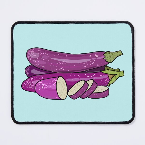 Item preview, Eggplant cartoon illustration designed and sold by Misscartoon.