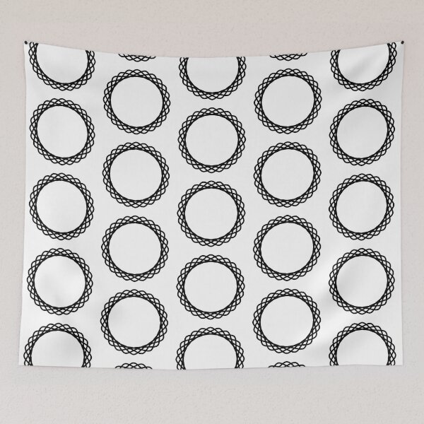 Item preview, Black Braided Circle designed and sold by KeksWorkroom.