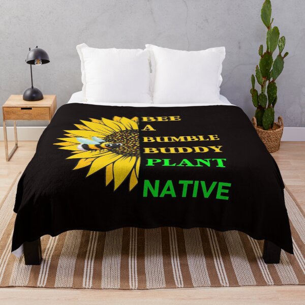 Item preview, BEE A BUMBLE BUDDY. PLANT NATIVE FLOWERS. designed and sold by walkingrock.