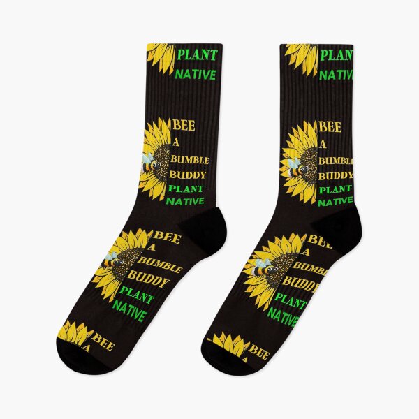 Item preview, BEE A BUMBLE BUDDY. PLANT NATIVE FLOWERS. designed and sold by walkingrock.