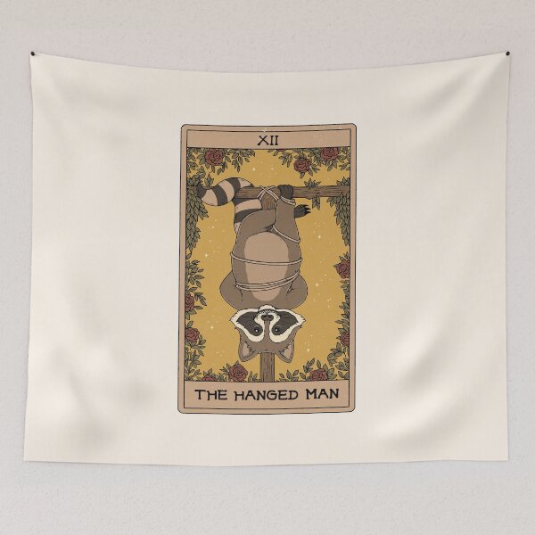 Item preview, The Hanged Man - Raccoons Tarot designed and sold by Thiago Corrêa.