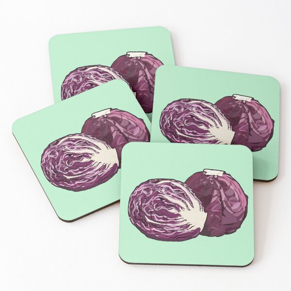 Item preview, Red cabbage cartoon illustration designed and sold by Misscartoon.