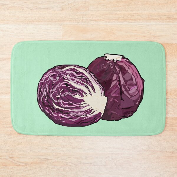 Item preview, Red cabbage cartoon illustration designed and sold by Misscartoon.