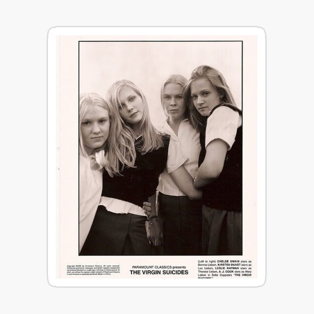 The Virgin Suicides Photography - Sofia Coppola Spiral Notebook for Sale  by Ruby Star