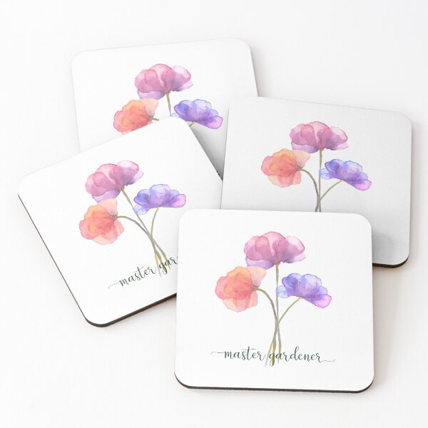 Item preview, Master Gardener Watercolor Flowers designed and sold by heartsake.