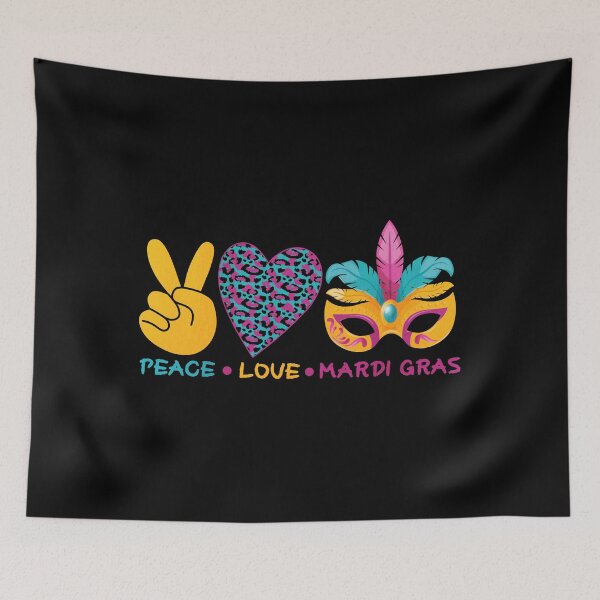 Item preview, Peace-Love-Mardi-Gras designed and sold by W7OUD.