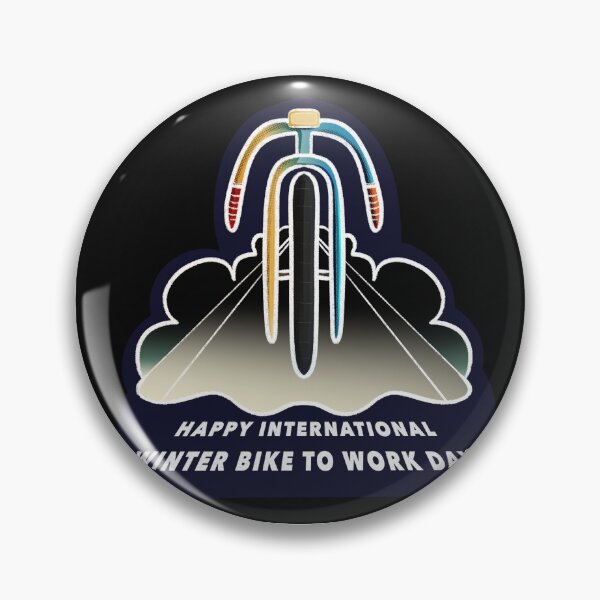 Item preview, Happy International Winter Bike to Work Day designed and sold by ShyenArtCenter.