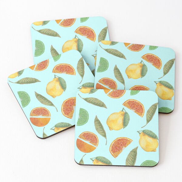 Item preview, Citrus Fruits Poster Watercolour designed and sold by BirdsNatureArt.