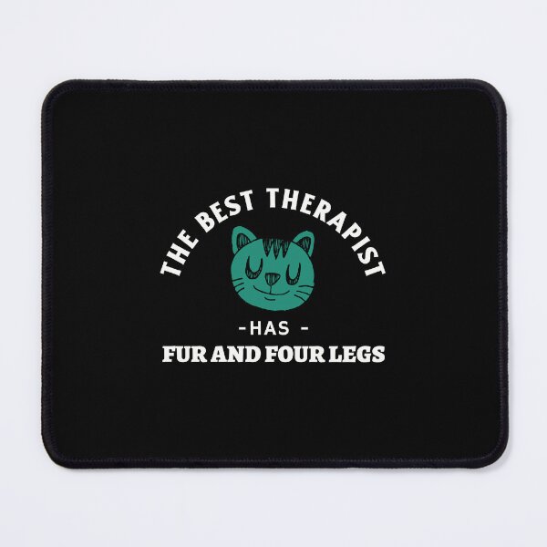 Item preview, The Best Therapist Has Fur and Four Legs : Cat designed and sold by crazydotdesigns.