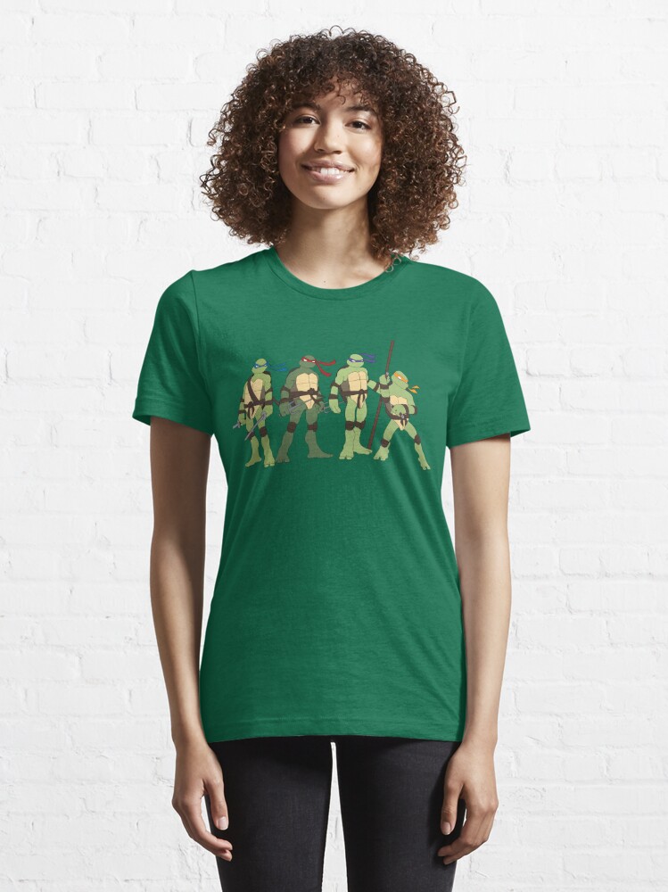 TMNT Kids Smiling Action Green T-Shirt