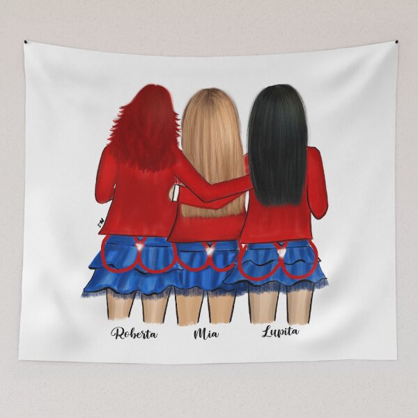 Item preview, Roberta, Mia, Lupita Fashion Illustration Drawing designed and sold by SMillustrations.