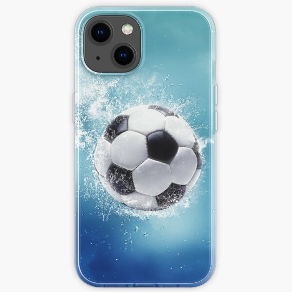 Splash d'eau de football Coque souple iPhone