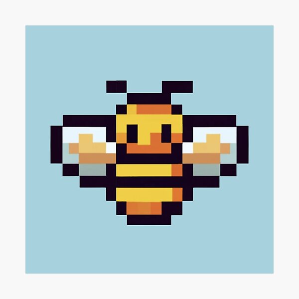 Cute Bee Pixel Art\