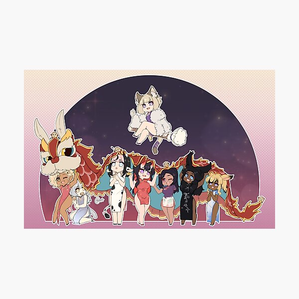 Item preview, 2023 Lunar Valentines Chibi Collaboration designed and sold by moonmun.