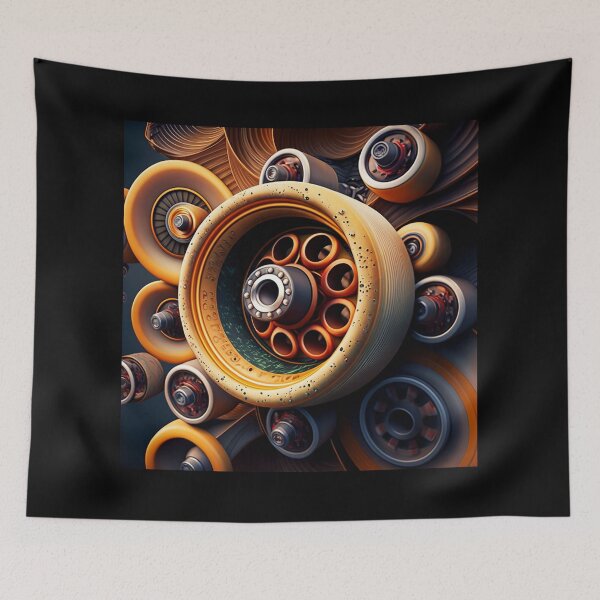 Item preview, Skateboard Wheels And Bearings Abstract designed and sold by ViniciusPimenta.