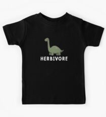 Herbivore Vegan Dinosaur - Funny Veggie Gift Kids Tee